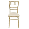 Chaise Bambou or assise écrue