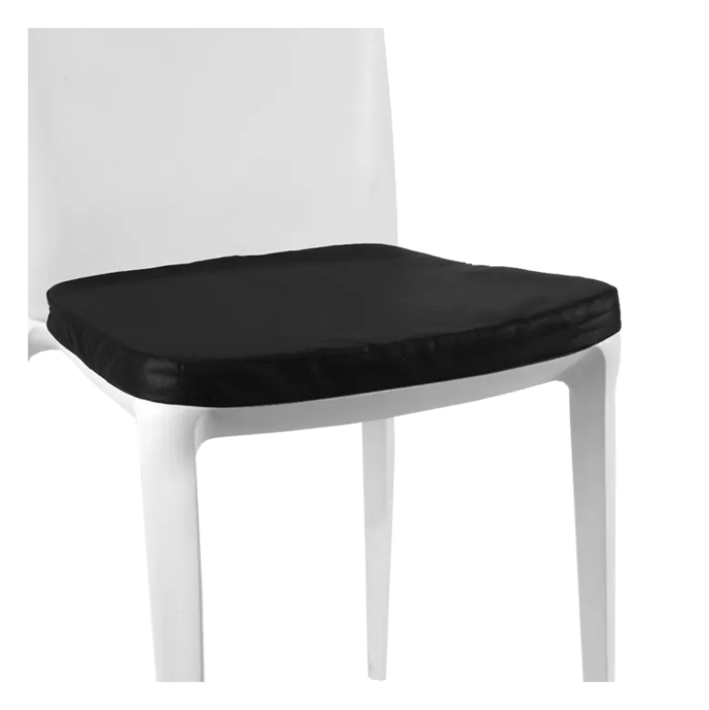 Chaise Bellini gris clair avec coussin noir