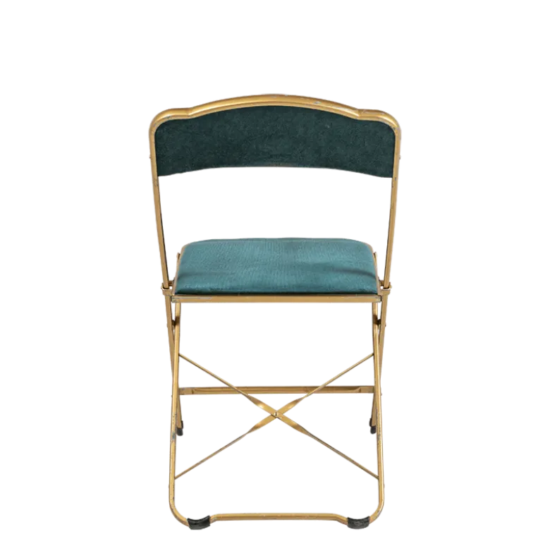 Chaise capitonnée velours bleu trianon
