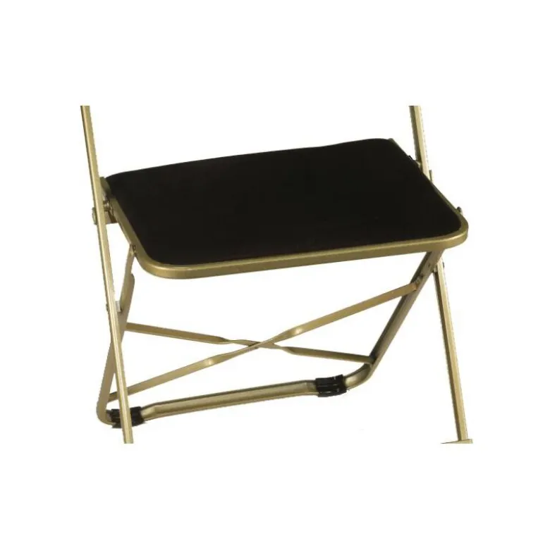 Chaise capitonnée velours noire