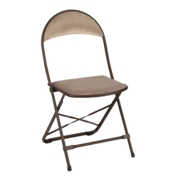 Chaise capitonnée velours taupe
