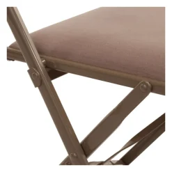 Chaise capitonnée velours taupe