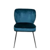 Chaise Dandy velours bleu