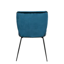 Chaise Dandy velours bleu