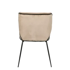 Chaise Dandy velours taupe