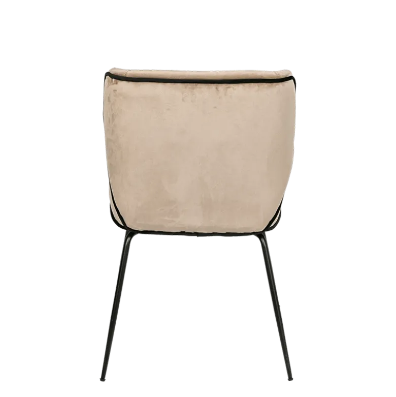 Chaise Dandy velours taupe