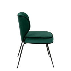 Chaise Dandy velours vert