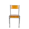 Chaise d’écolier bois acier vintage