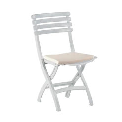 Chaise Deauville avec galette blanche