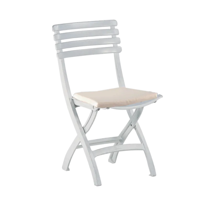 Chaise Deauville avec galette blanche