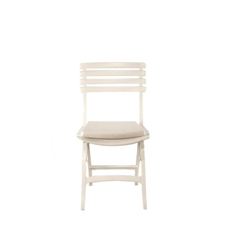 Chaise Deauville avec galette blanche
