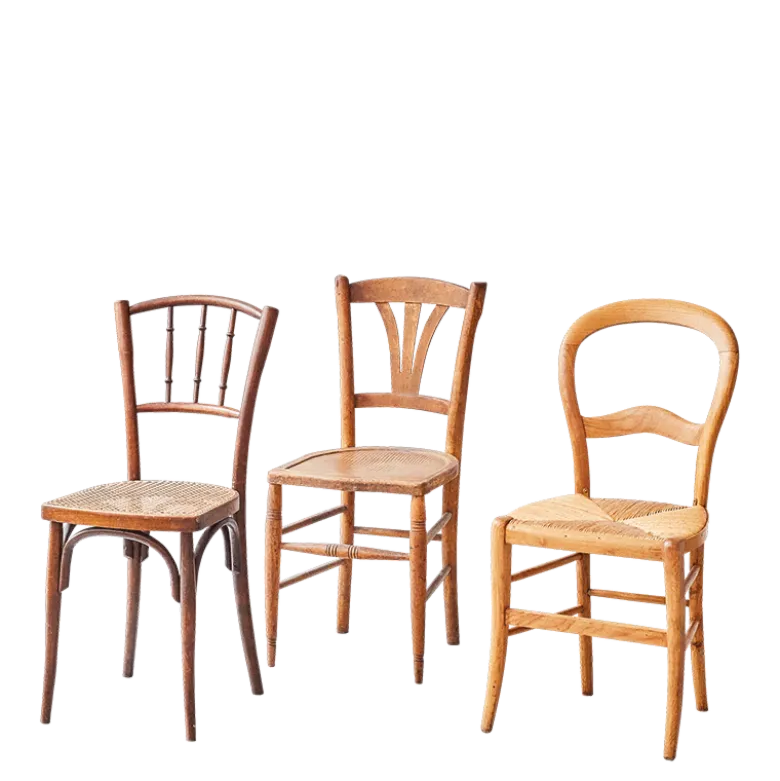 Chaise en bois vintage