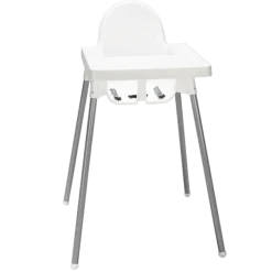 Chaise haute bébé 62 x 58 cm H 90 cm
