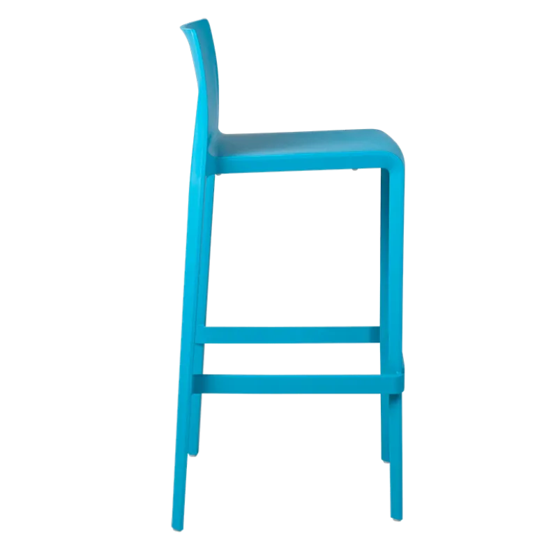 Chaise haute Sila bleue H 100 cm