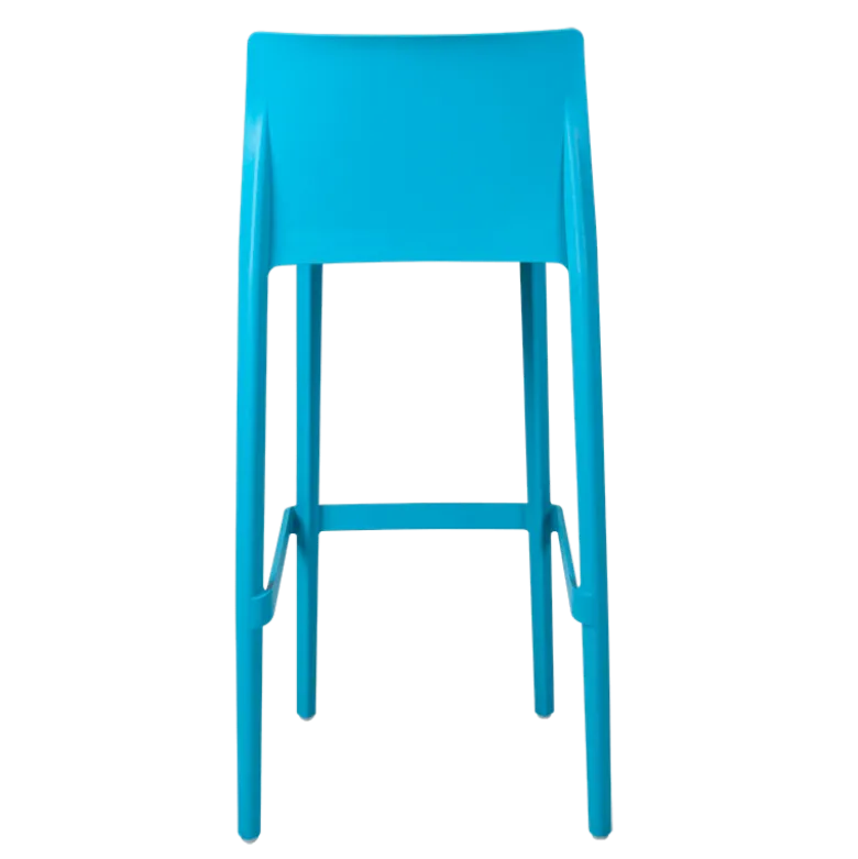Chaise haute Sila bleue H 100 cm
