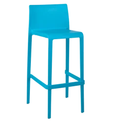 Chaise haute Sila bleue H 100 cm