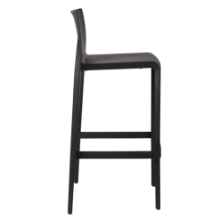 Chaise haute Sila noire H 100 cm