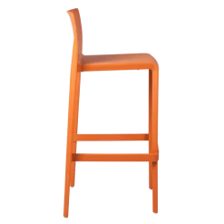 Chaise haute Sila orange H 100 cm