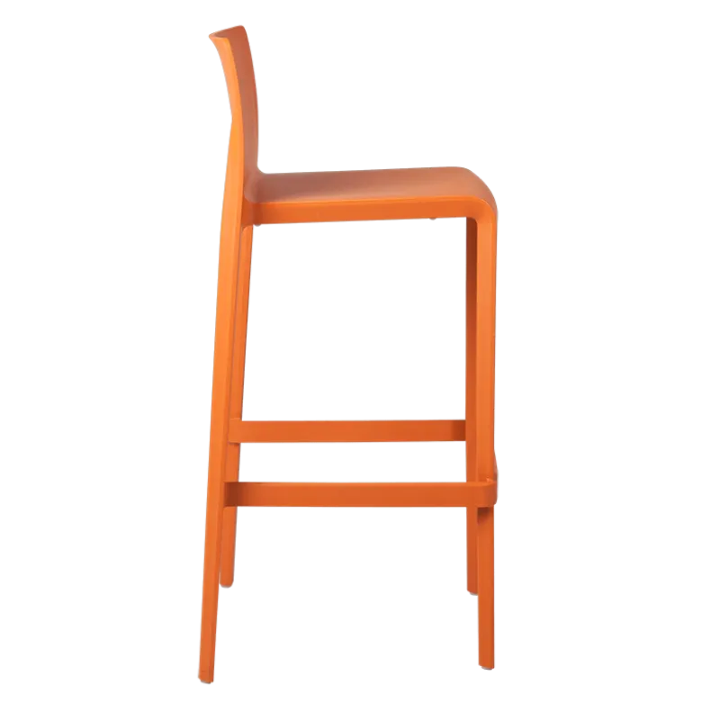 Chaise haute Sila orange H 100 cm