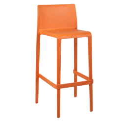 Chaise haute Sila orange H 100 cm
