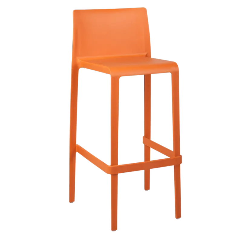 Chaise haute Sila orange H 100 cm