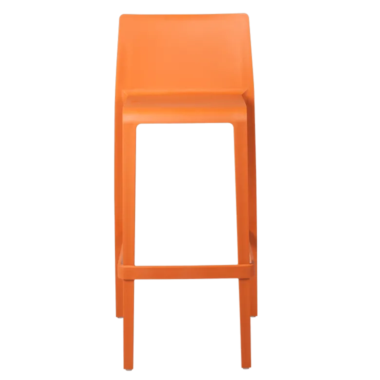 Chaise haute Sila orange H 100 cm