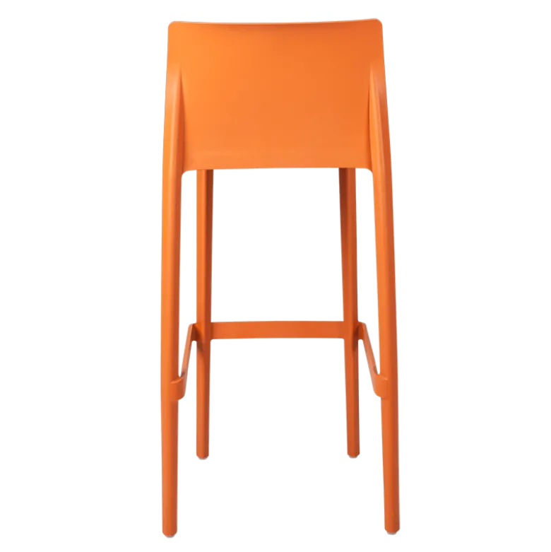 Chaise haute Sila orange H 100 cm