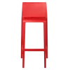 Chaise haute Sila rouge H 100 cm
