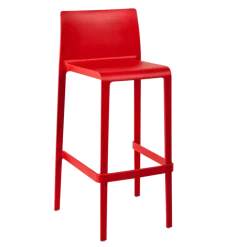 Chaise haute Sila rouge H 100 cm