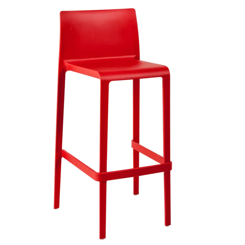 Chaise haute Sila rouge H 100 cm