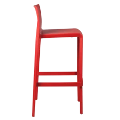 Chaise haute Sila rouge H 100 cm