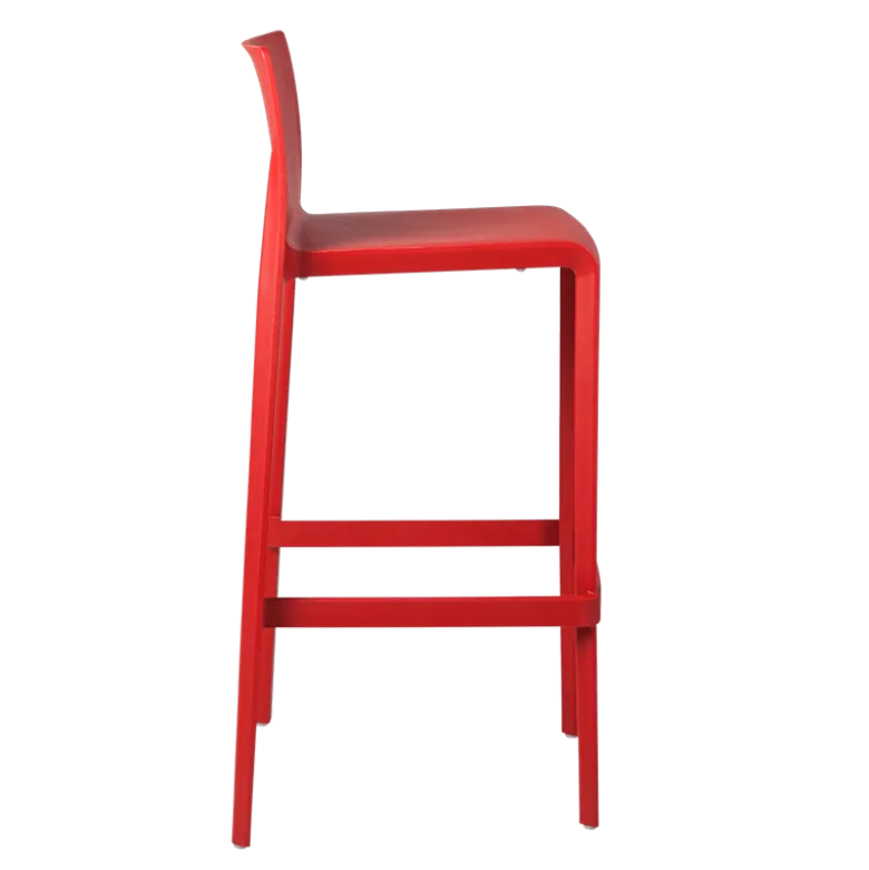 Chaise haute Sila rouge H 100 cm