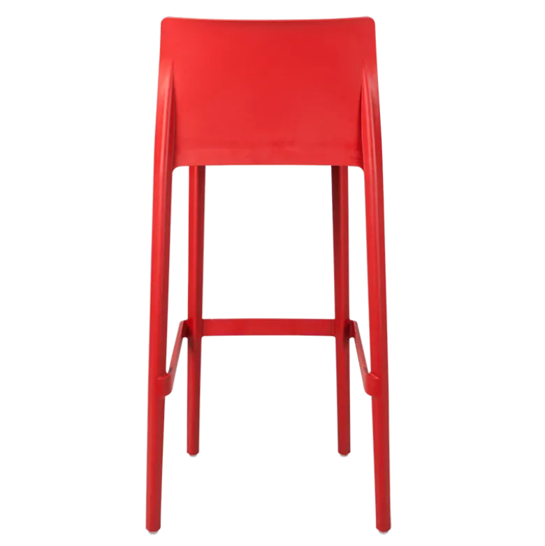 Chaise haute Sila rouge H 100 cm
