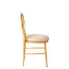 Chaise Joséphine assise velours dorée