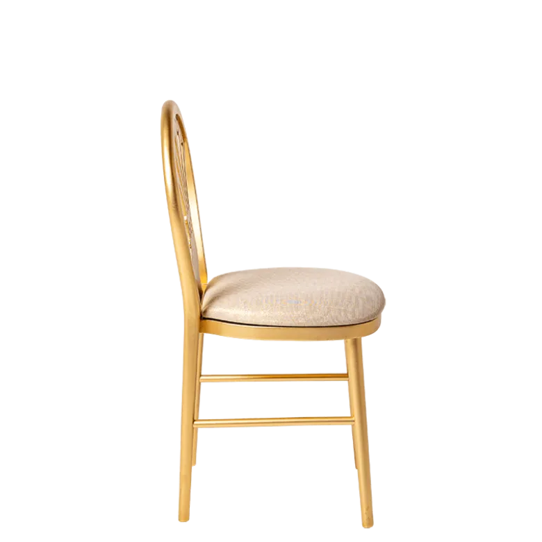 Chaise Joséphine assise velours dorée