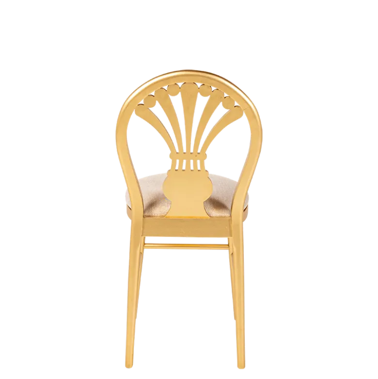 Chaise Joséphine assise velours dorée