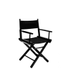 Chaise metteur en scène noire