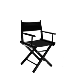 Chaise metteur en scène noire