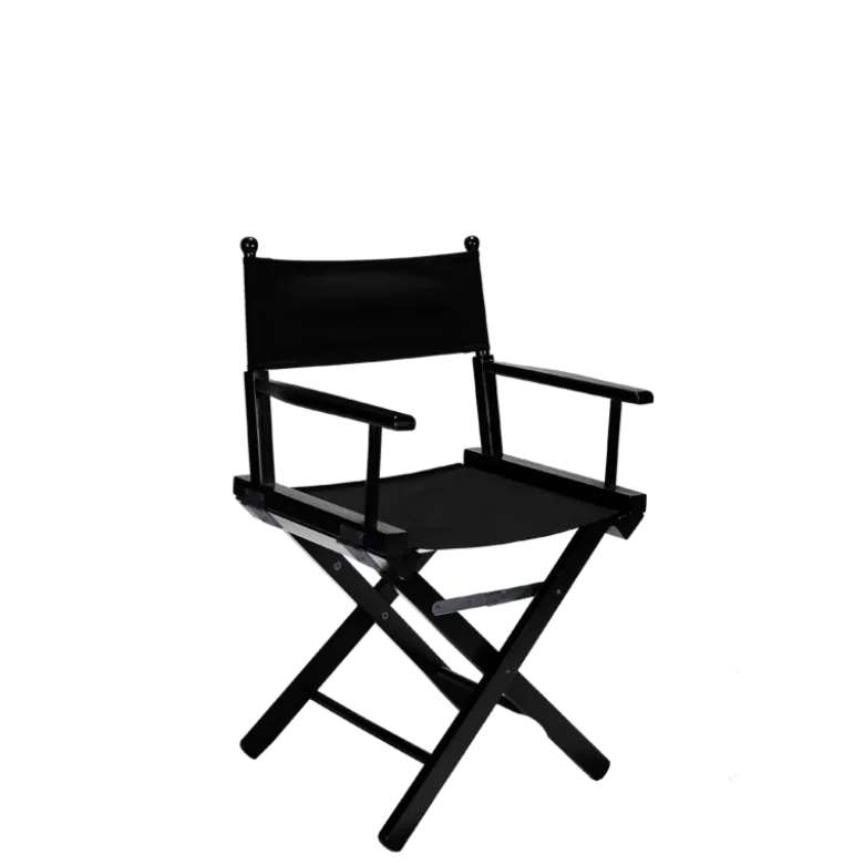 Chaise metteur en scène noire