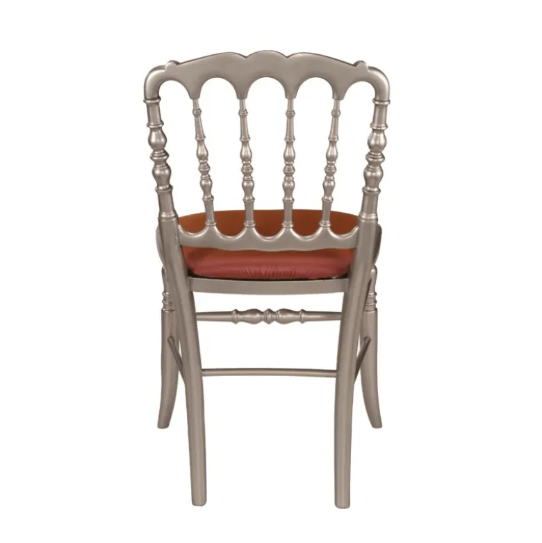 Chaise Napoléon III acier fixe Delhi prune