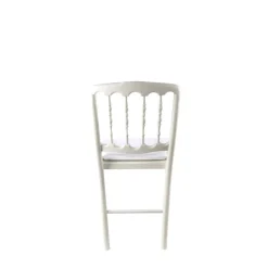 Chaise Napoléon III blanche fixe
