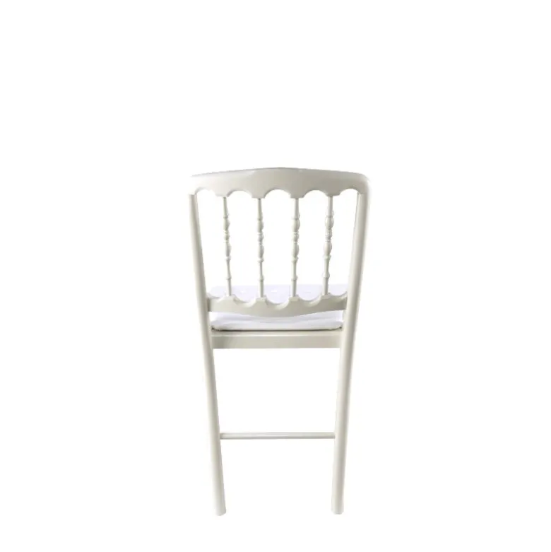 Chaise Napoléon III blanche fixe