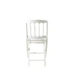 Chaise Napoléon III blanche pliante