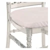 Chaise Napoléon III Cristal avec coussin blanc