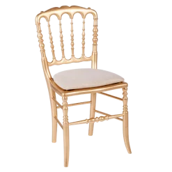 Chaise Napoléon III dorée fixe Dubaï