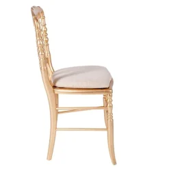 Chaise Napoléon III dorée fixe Dubaï