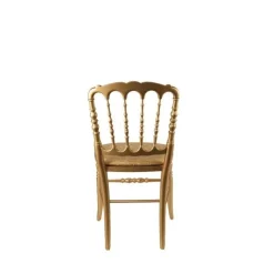 Chaise Napoléon III dorée fixe Gala or