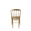 Chaise Napoléon III dorée fixe Gala blanc