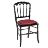 Chaise Napoléon III noire fixe Toscane Rouge Opéra