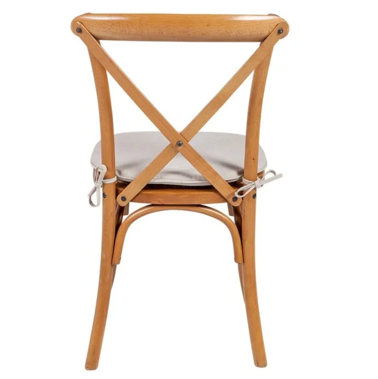 Chaise Saint-Rémy avec coussin écru